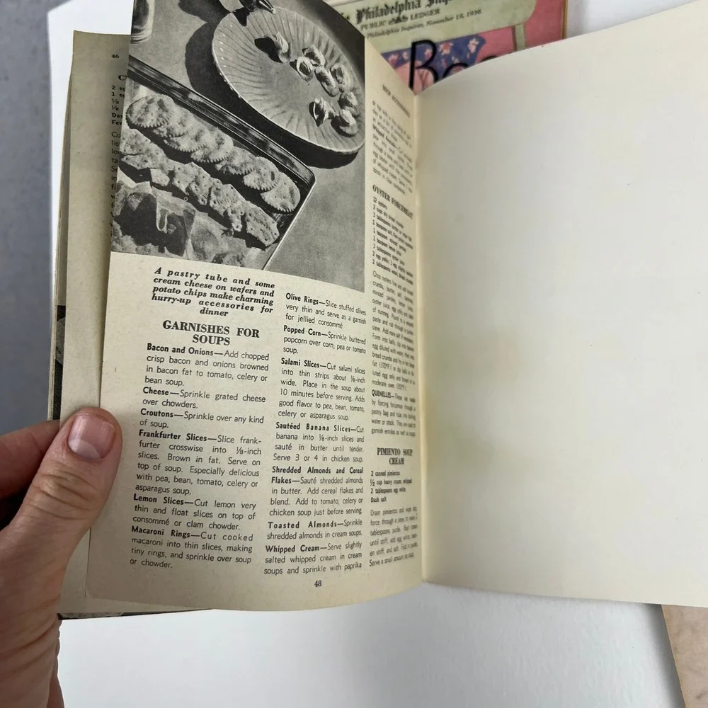 Pillsbury Culinary Arts Vintage Cookbook Lot 4pc Retro 1930s-50s Ephemera